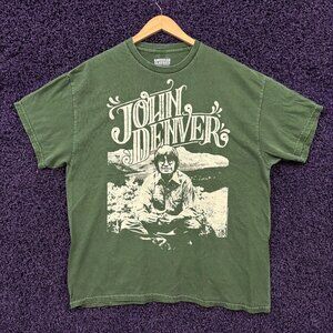 John Denver Spirit Album Cover Folk Country Icon T-Shirt OS